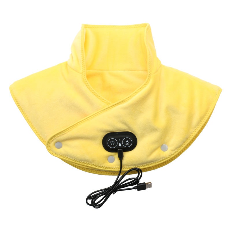 Neck Heating Pad Shoulder Heated Wrap USB Vibration Massage Fleece Ergonomic Powered - Image 3