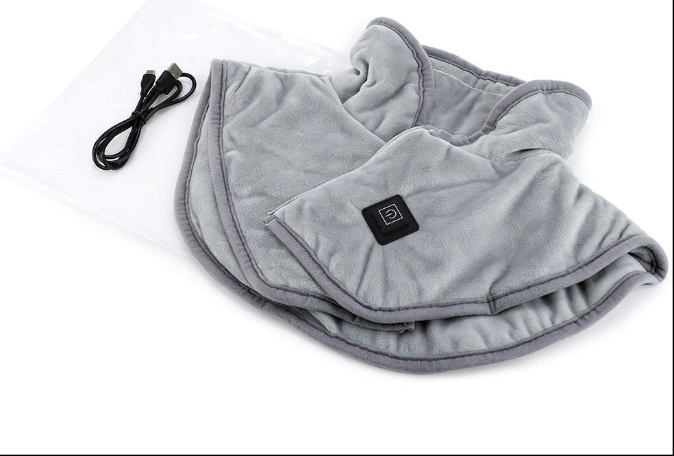Neck Heating Pad with Electric Shoulder Wrap Wearable Fleece Collar and Usb-C Power - Image 7