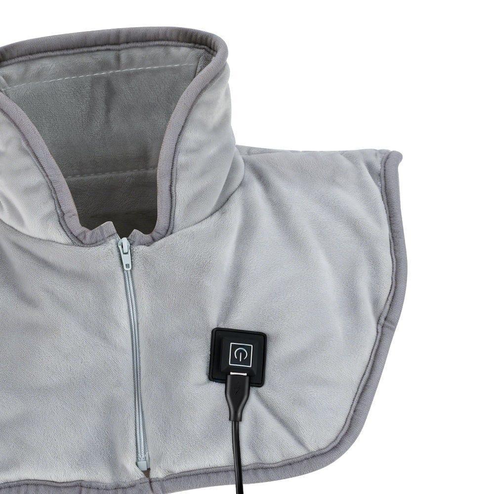 Neck Heating Pad with Electric Shoulder Wrap Wearable Fleece Collar and Usb-C Power - Image 9