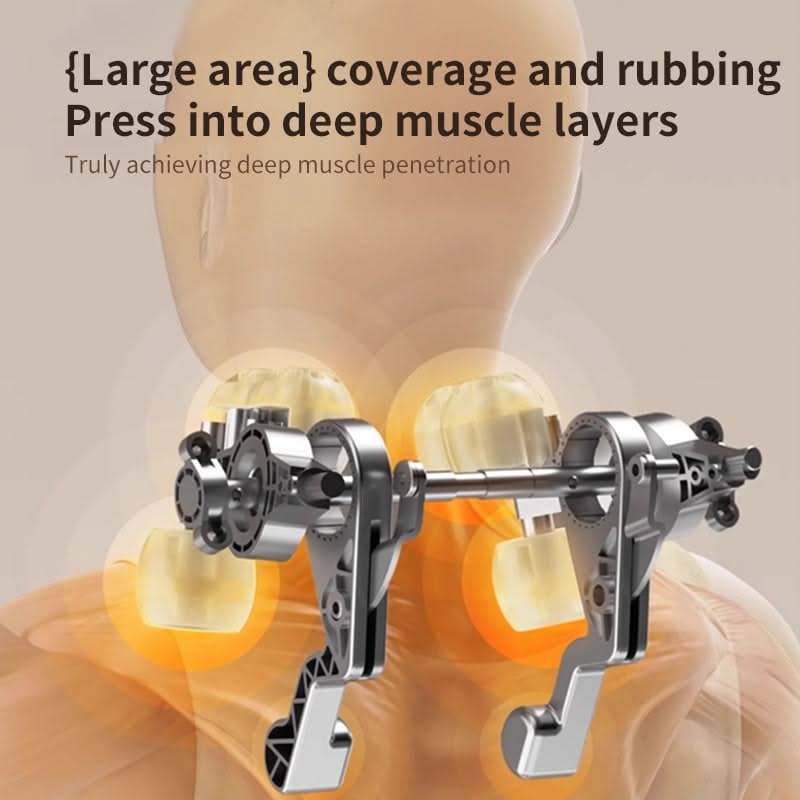 Neck Massager for Sore and Shoulders with Heat Rotating Nodes and Adjustable Straps - Image 3
