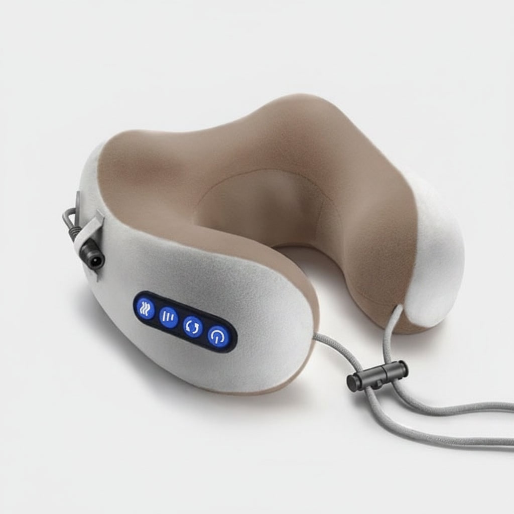 Neck Massager Pillow with Heat and Shoulder Support U-Shaped Electric Rechargeable Heated - Image 1