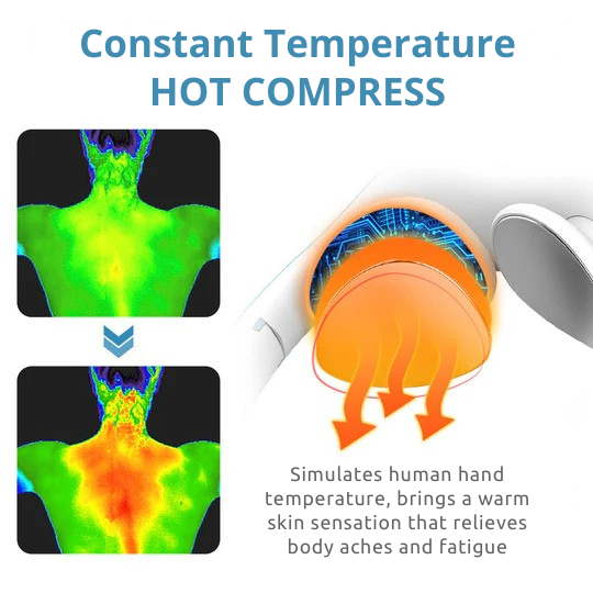 Neck Massager Portable Cordless Electric Wireless Rechargeable Vibration Smart - Image 5