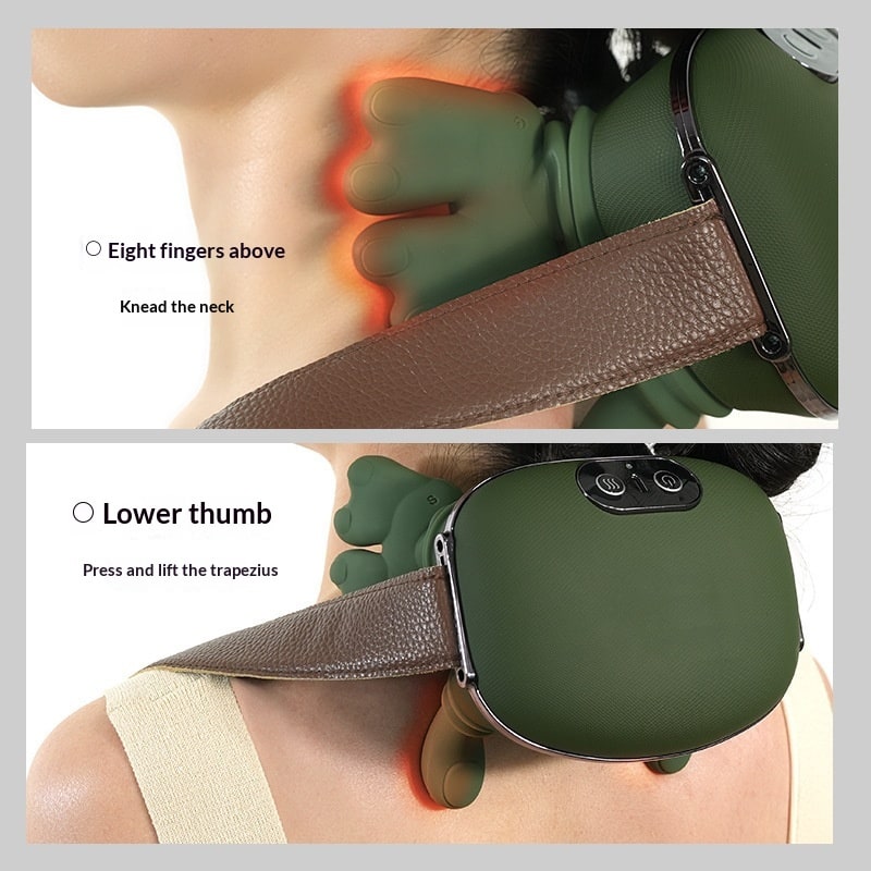Neck Massager with Heat for Sore and Shoulder Pain Relief Electric Kneading Wearable Device - Image 1