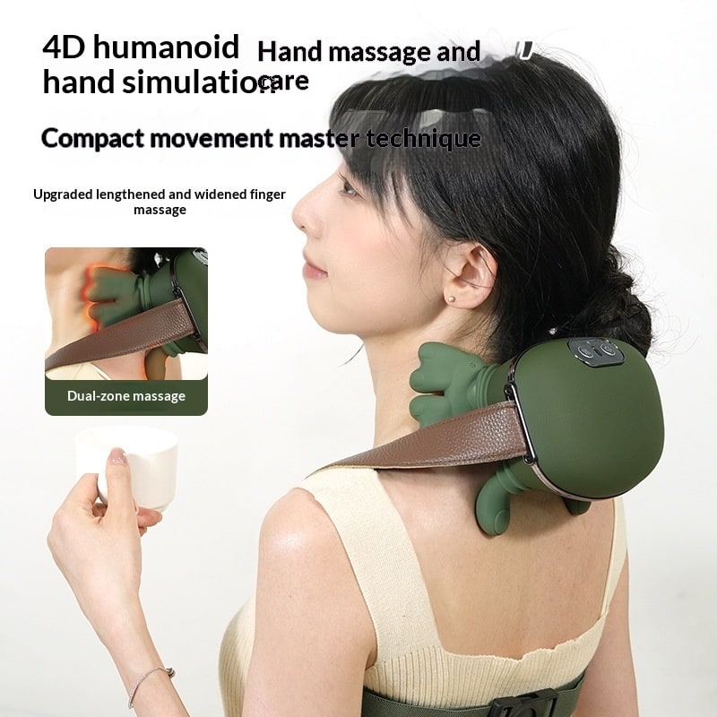 Neck Massager with Heat for Sore and Shoulder Pain Relief Electric Kneading Wearable Device - Image 6