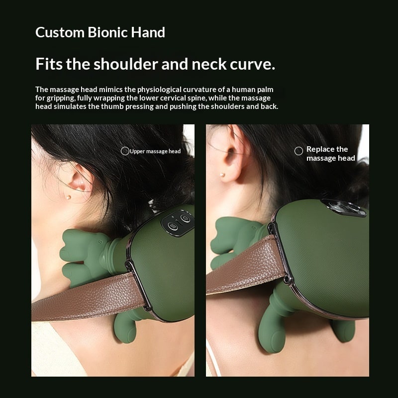 Neck Massager with Heat for Sore and Shoulder Pain Relief Electric Kneading Wearable Device - Image 8