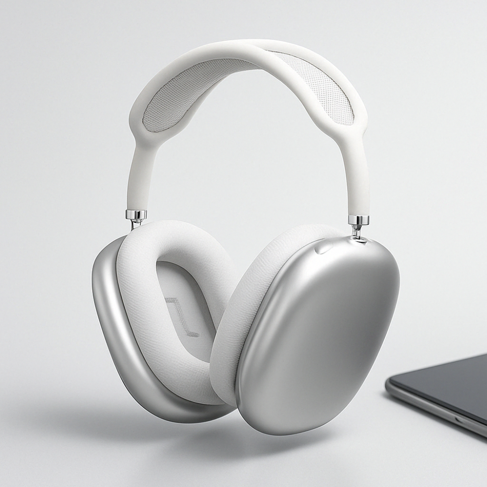 Noise Cancelling Wireless Over Ear Bluetooth Headphones Mesh Cushioned Portable - Image 1