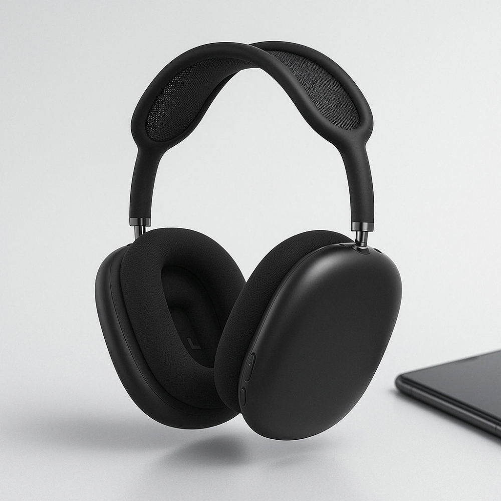 Noise Cancelling Wireless Over Ear Bluetooth Headphones Mesh Cushioned Portable - Image 5