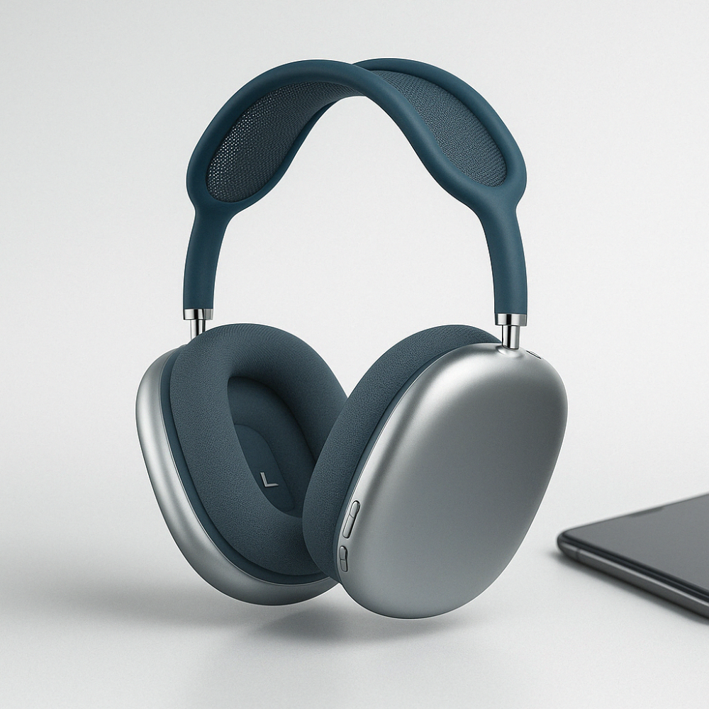 Noise Cancelling Wireless Over Ear Bluetooth Headphones Mesh Cushioned Portable - Image 6