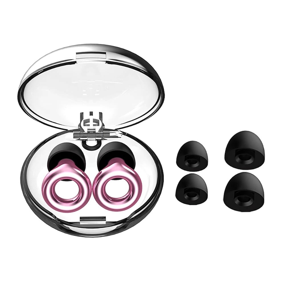 Noise Reducing Earplugs Reusable with Interchangeable Silicone Tips for Concerts - Image 5