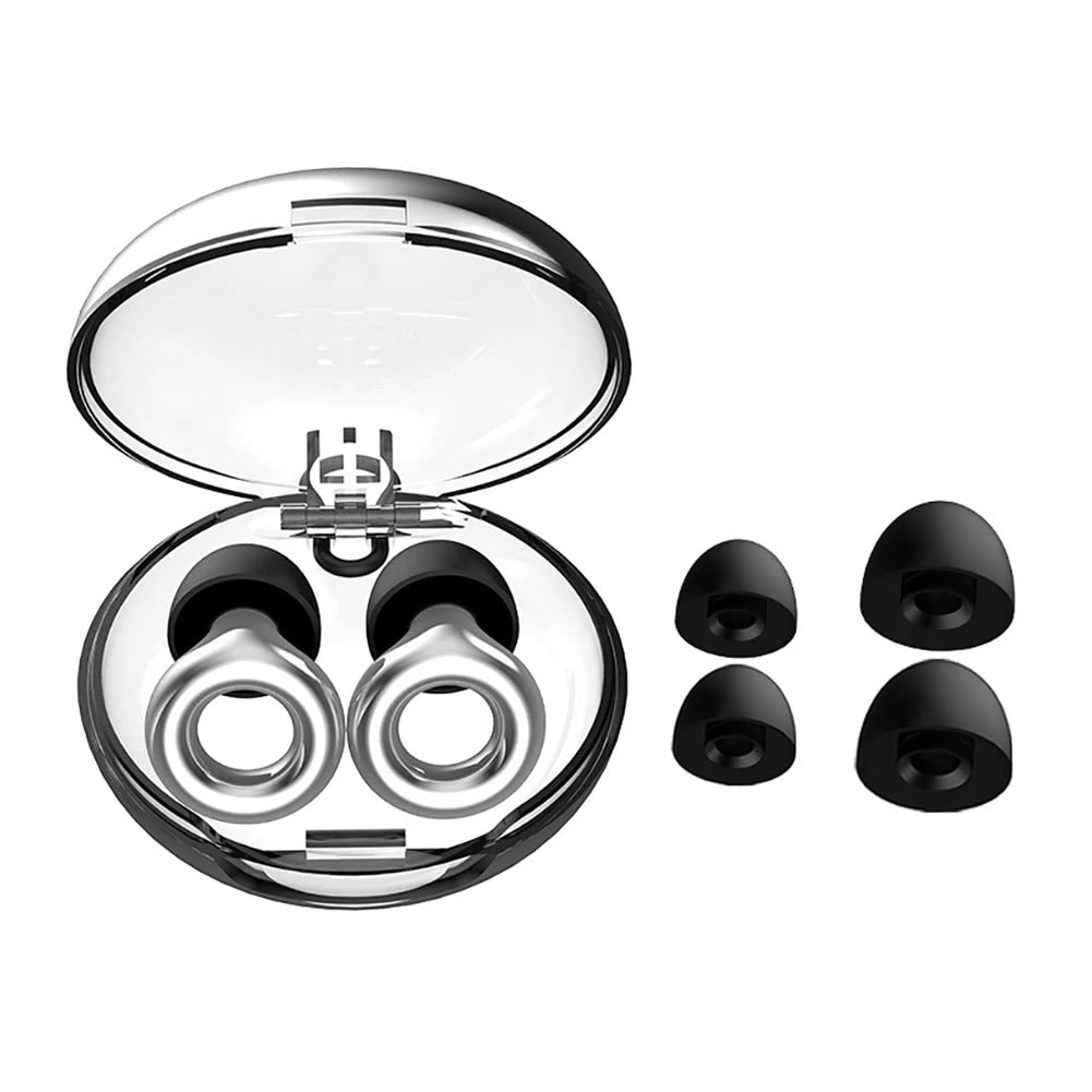 Noise Reducing Earplugs Reusable with Interchangeable Silicone Tips for Concerts - Image 6