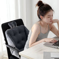Office Chair Cushion Seat Velvet Tufted Backrest Support With Back - Image 1