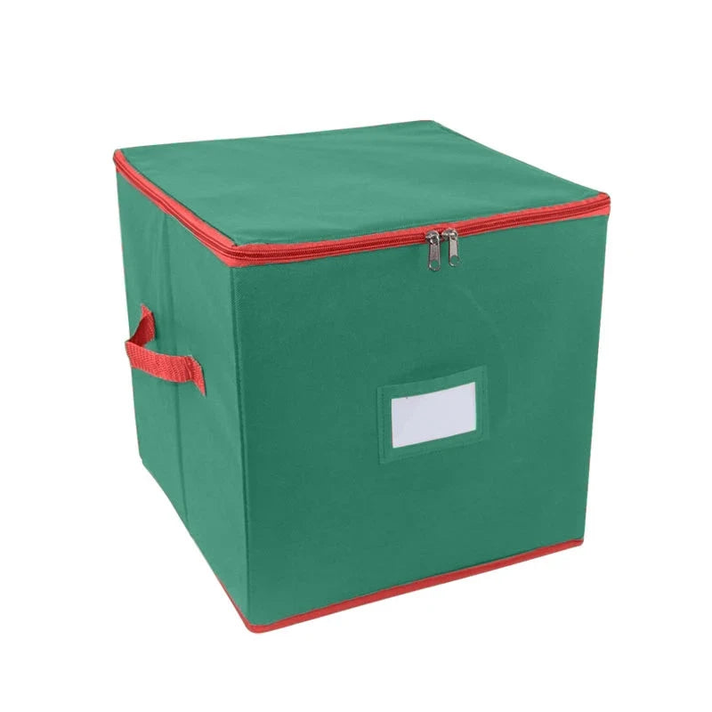 Ornament Storage Box with Dividers and Clear Viewing Window for Christmas Decorations - Image 7
