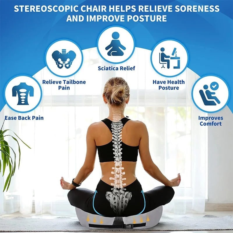 Orthopedic Desk Chair Seat Cushion with Pressure Relief for Office and Car Bleacher - Image 4