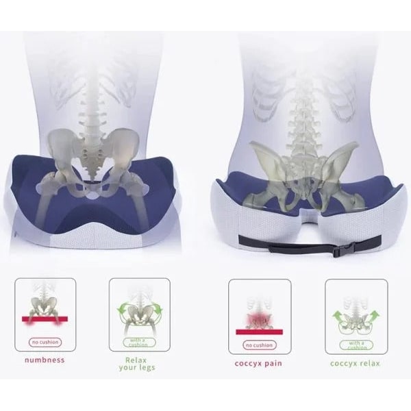 Orthopedic Desk Chair Seat Cushion with Pressure Relief for Office and Car Bleacher - Image 7