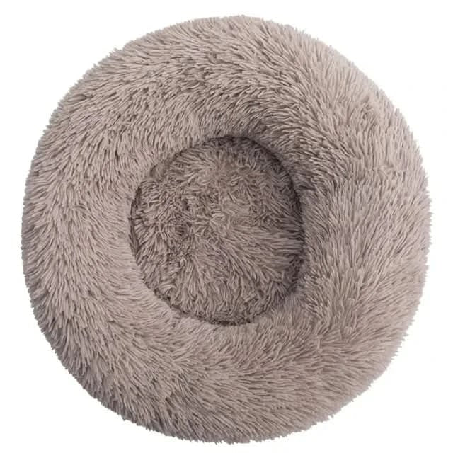 Orthopedic Donut Plush Dog Bed Shaggy Faux Fur Soft Bolster Cats Machine Washable - Image 10