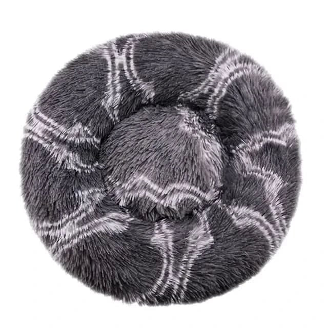 Orthopedic Donut Plush Dog Bed Shaggy Faux Fur Soft Bolster Cats Machine Washable - Image 11