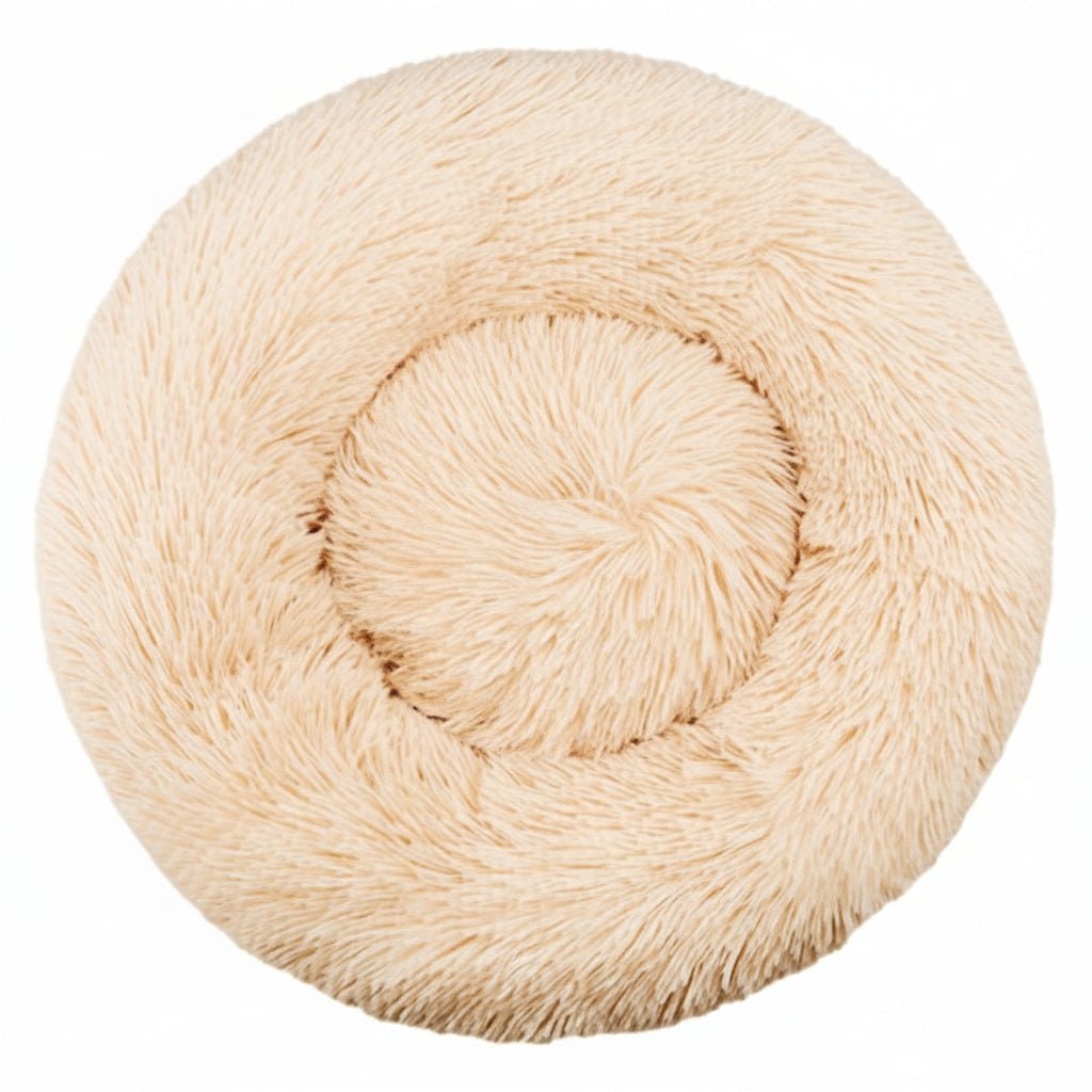 Orthopedic Donut Plush Dog Bed Shaggy Faux Fur Soft Bolster Cats Machine Washable - Image 14