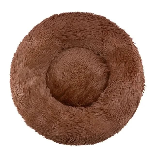 Orthopedic Donut Plush Dog Bed Shaggy Faux Fur Soft Bolster Cats Machine Washable - Image 7