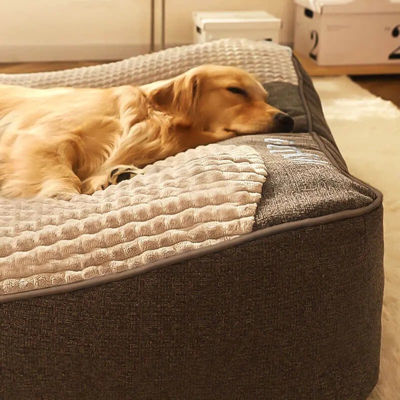 Orthopedic Extra Large Big Dog Bed Padded Plush Bolster Headrest Pet - Image 4