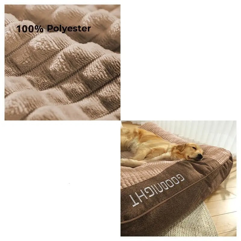 Orthopedic Extra Large Big Dog Bed Padded Plush Bolster Headrest Pet - Image 5
