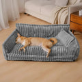 Orthopedic Large Washable Dog Bed Sofa Plush Bolster Padded Style - Image 1