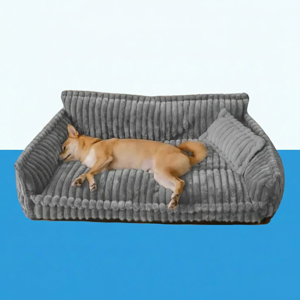 Orthopedic Large Washable Dog Bed Sofa Plush Bolster Padded Style - Image 5