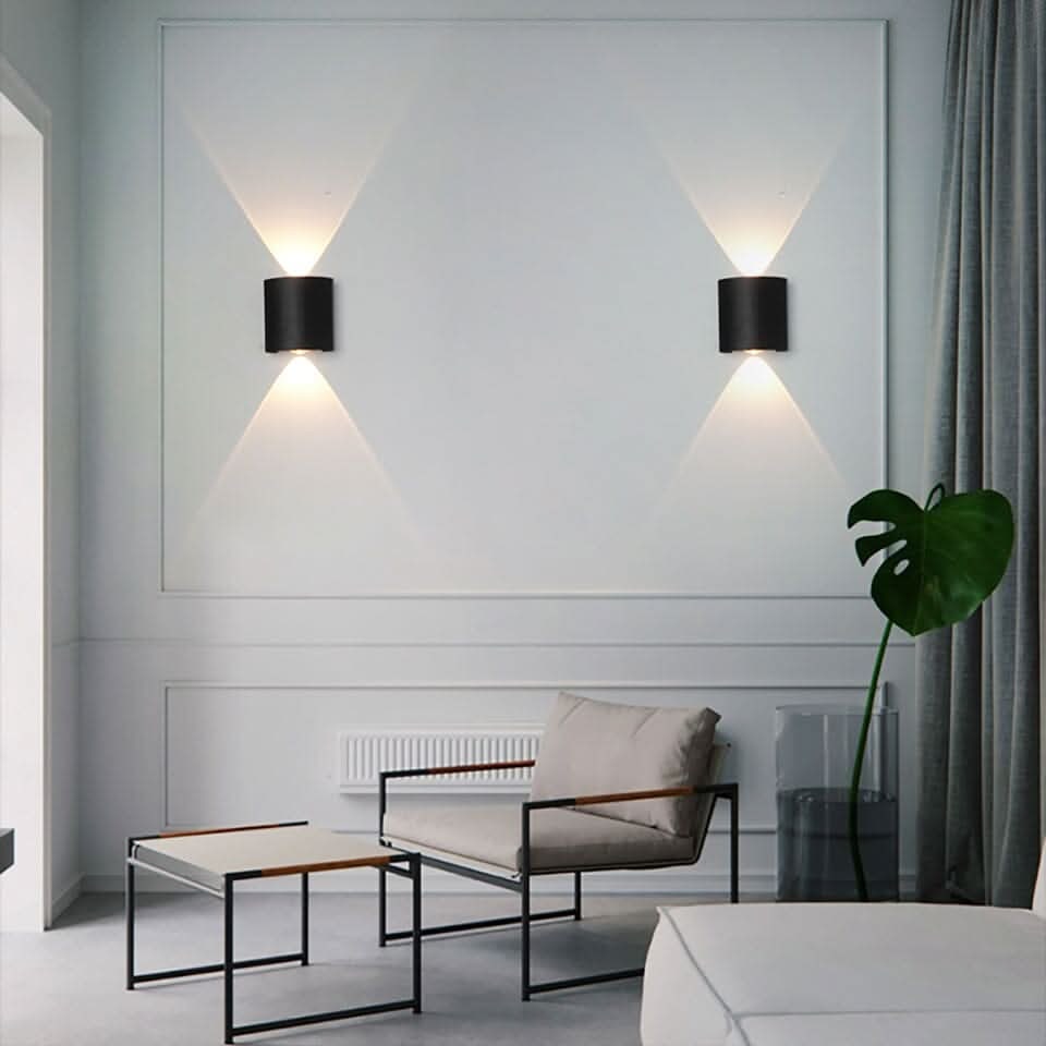 Outdoor Lighting LED Wall Light Exterior Waterproof Curved Up Down Weatherproof - Image 4