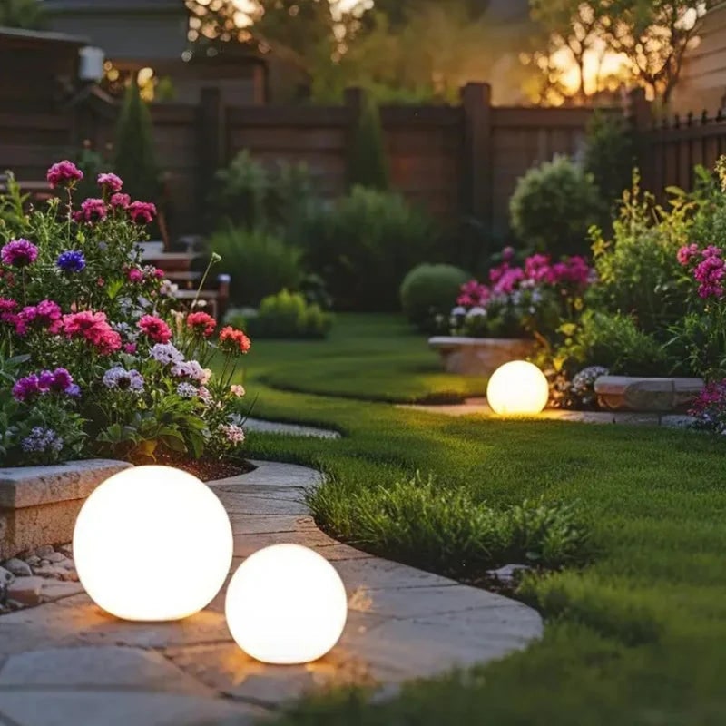 Outdoor Lights Solar Powered Globe Portable Cordless LED Waterproof Remote Control - Image 10