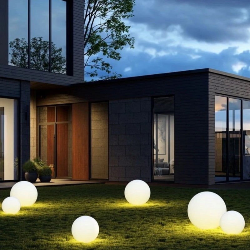 Outdoor Lights Solar Powered Globe Portable Cordless LED Waterproof Remote Control - Image 11