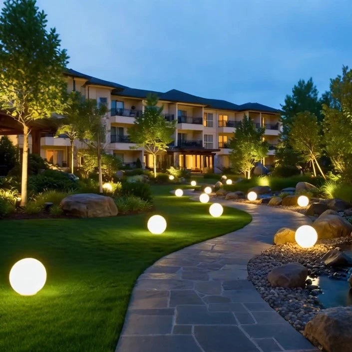 Outdoor Lights Solar Powered Globe Portable Cordless LED Waterproof Remote Control - Image 16