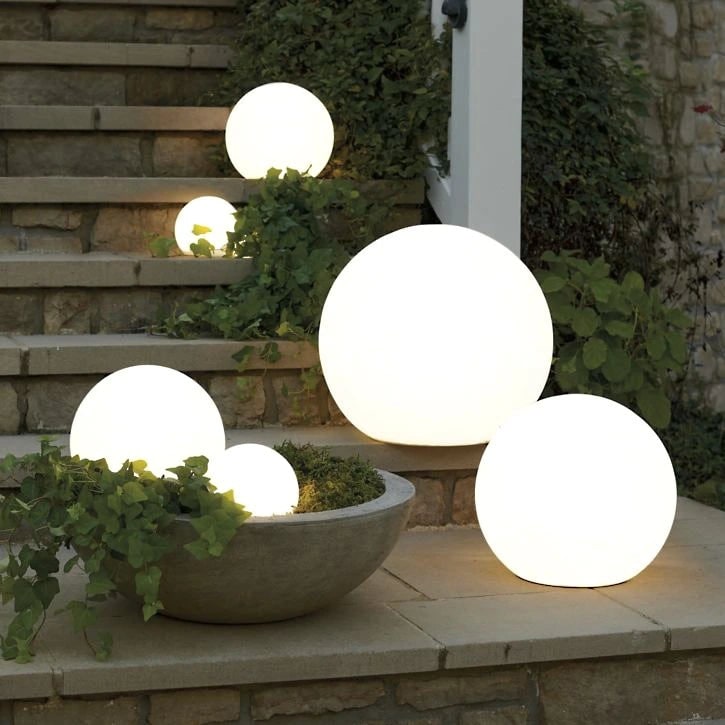 Outdoor Lights Solar Powered Globe Portable Cordless LED Waterproof Remote Control - Image 2