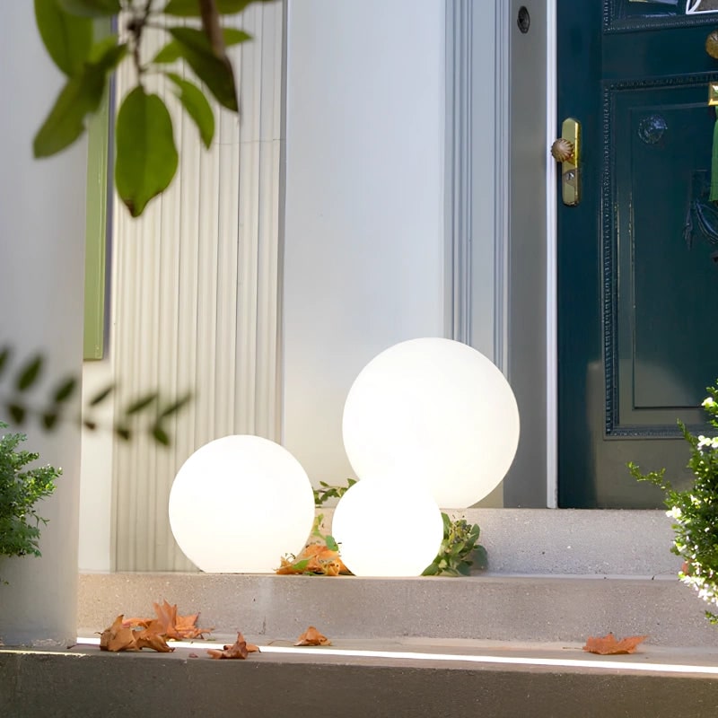 Outdoor Lights Solar Powered Globe Portable Cordless LED Waterproof Remote Control - Image 6