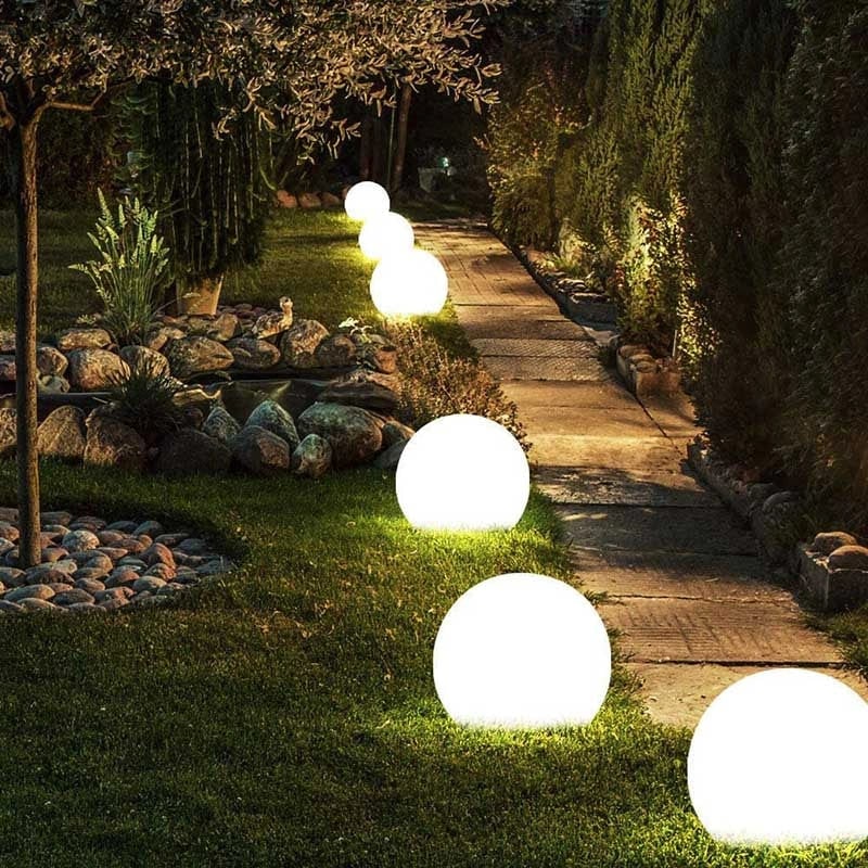 Outdoor Lights Solar Powered Globe Portable Cordless LED Waterproof Remote Control - Image 9