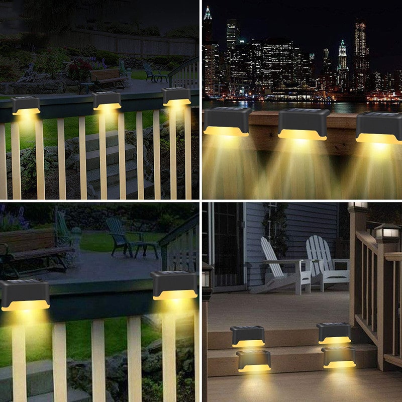 Outdoor Solar Deck and Fence Lights with Step for Pathway Patio and Yard Exterior - Image 49