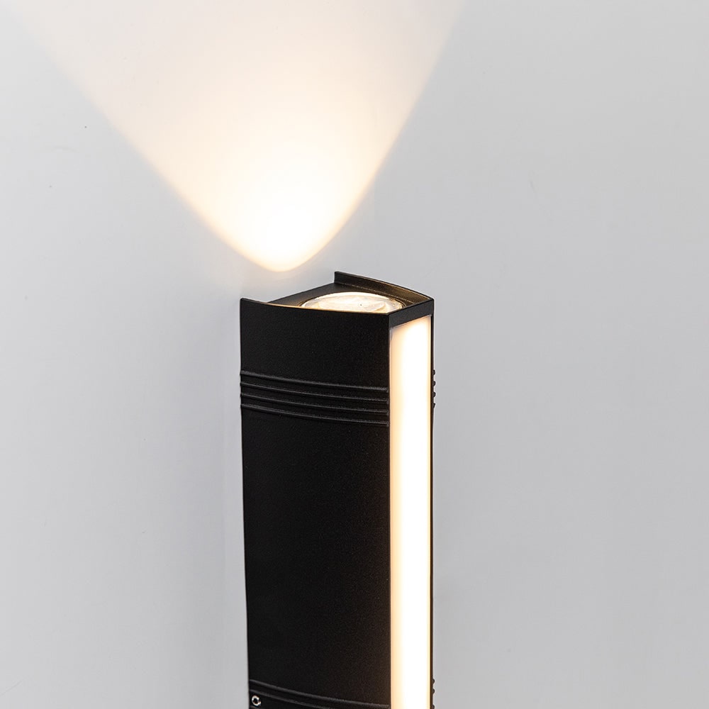 Outdoor Wall Sconce LED Light with Up Down Illumination and Matte Black Finish - Image 15