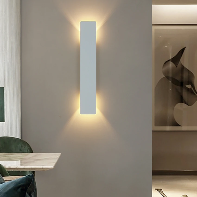 Outdoor Wall Sconce Light with Up and Down LED Glow and Modern Linear Design - Image 5