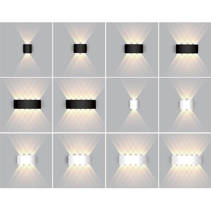 Outdoor Wall Sconce Light with Up and Down LED Lighting and Waterproof Design - Image 2
