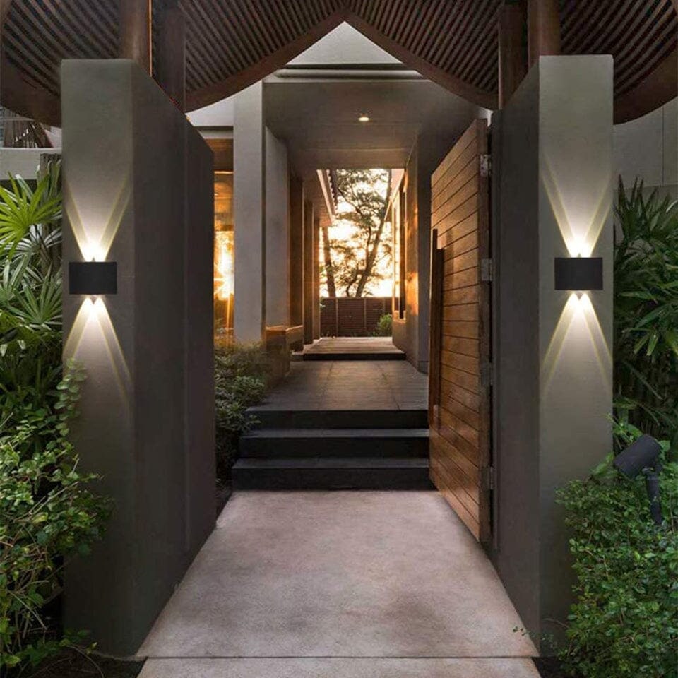 Outdoor Wall Sconce Light with Up and Down LED Lighting and Waterproof Design - Image 3