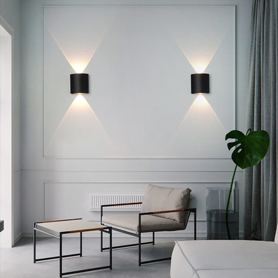 Outdoor Wall Sconce Light with Up and Down LED Lighting and Waterproof Design - Image 4