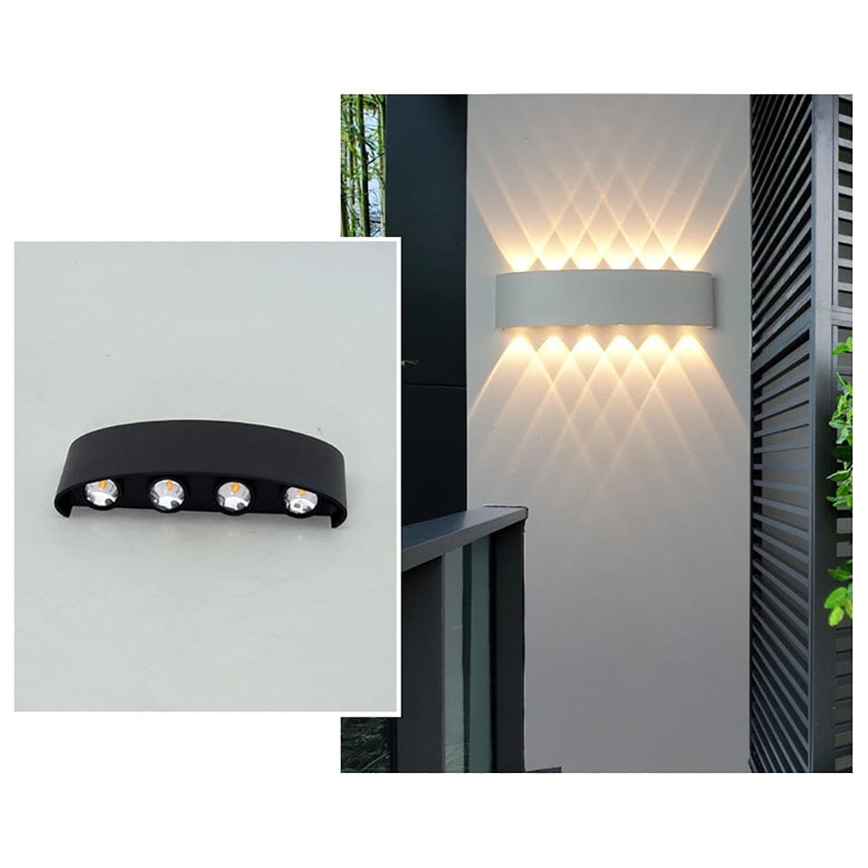 Outdoor Wall Sconce Light with Up and Down LED Lighting and Waterproof Design - Image 6