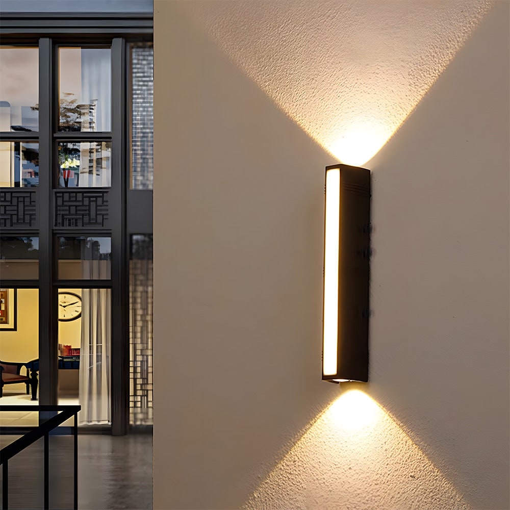 Outdoor Wall Sconce with Up and Down Lighting Weather-Resistant LED Lamp - Image 12