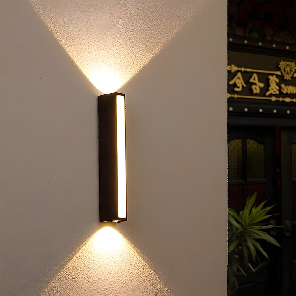 Outdoor Wall Sconce with Up and Down Lighting Weather-Resistant LED Lamp - Image 8