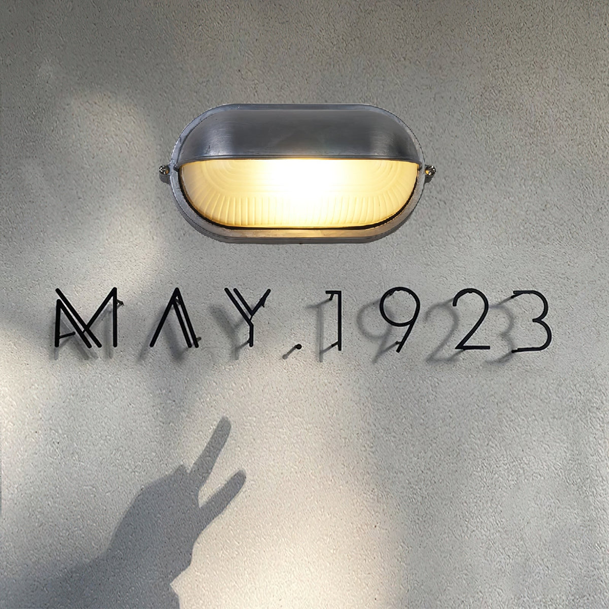 Oval Bulkhead Wall Light with Weather-Resistant Eyelid Cover and Ribbed Glass Diffuser - Image 13