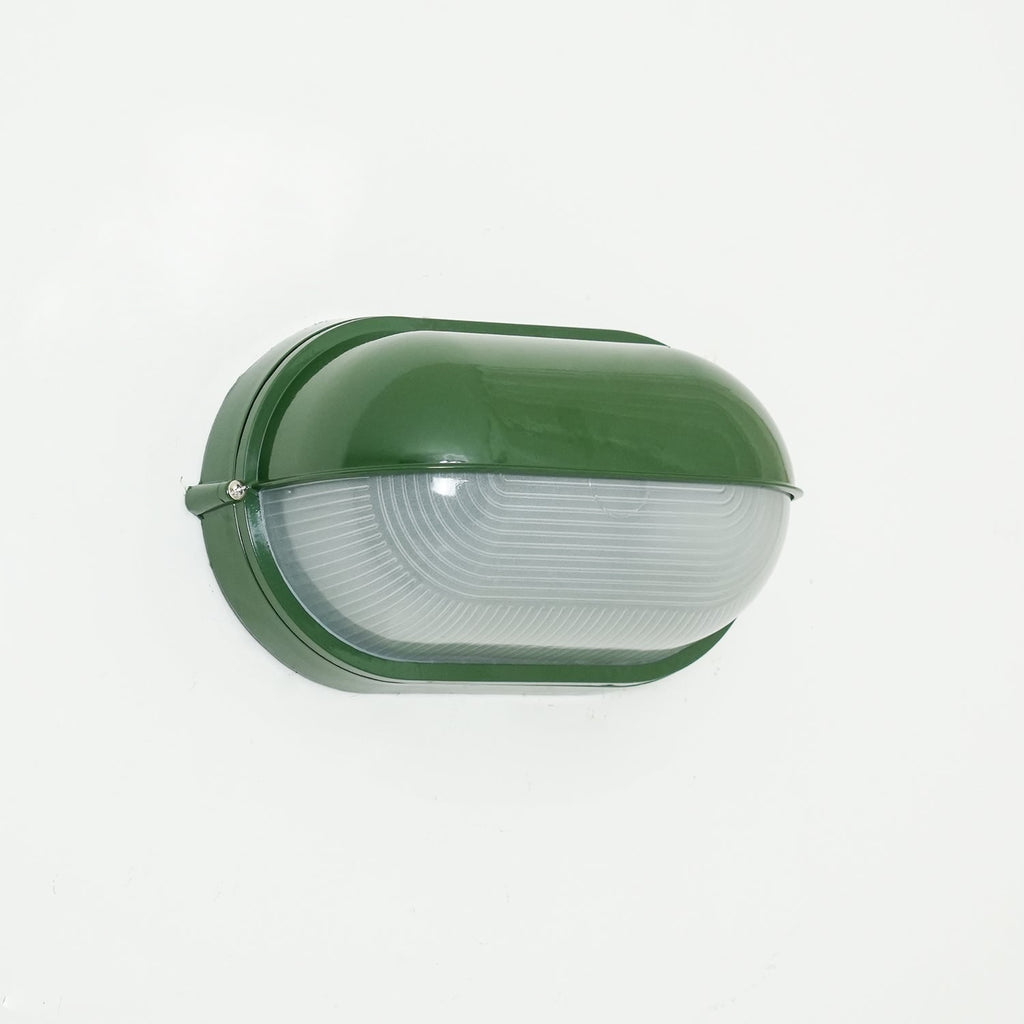 Oval Bulkhead Wall Light with Weather-Resistant Eyelid Cover and Ribbed Glass Diffuser - Image 21