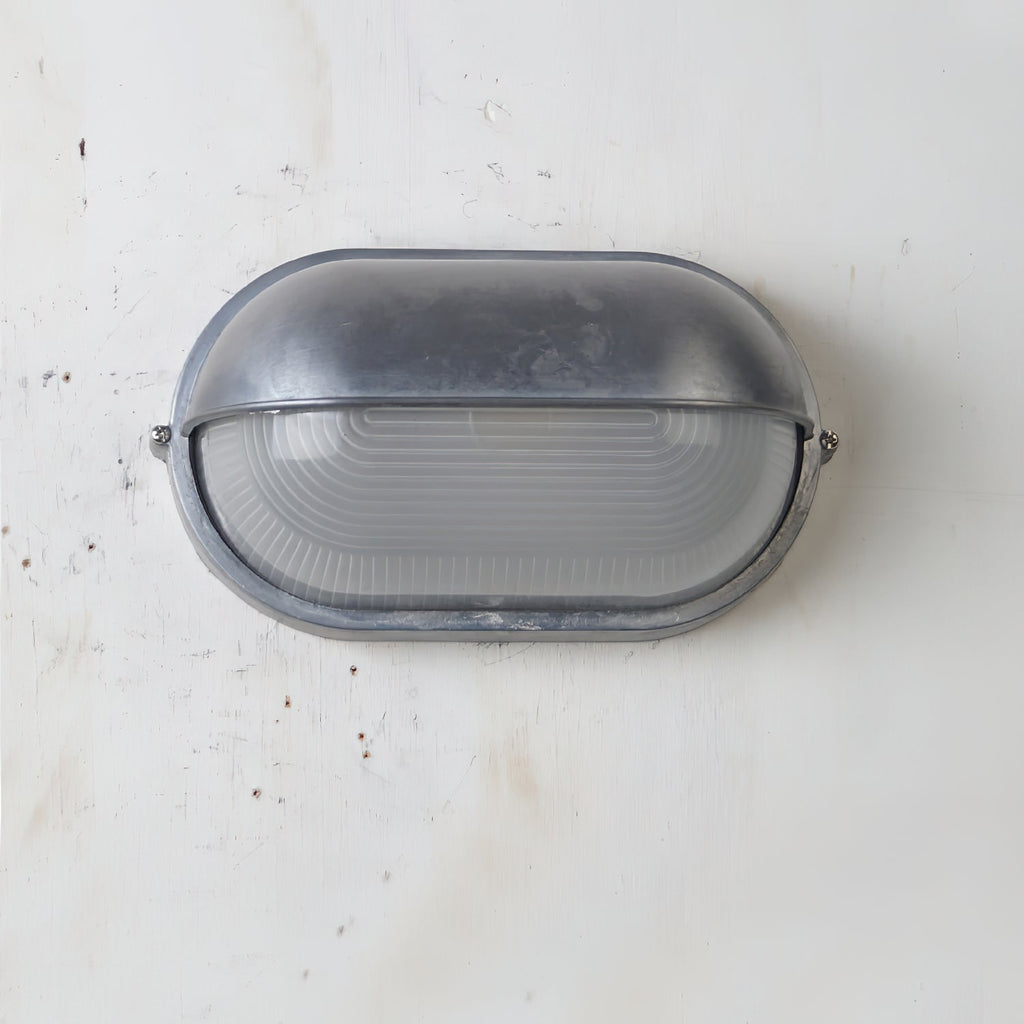 Oval Bulkhead Wall Light with Weather-Resistant Eyelid Cover and Ribbed Glass Diffuser - Image 45