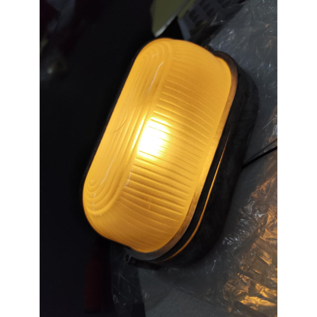 Oval Bulkhead Wall Light with Weather-Resistant Eyelid Cover and Ribbed Glass Diffuser - Image 51