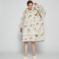 Oversized Wearable Blanket Hoodie with Fleece Lining Kangaroo Pocket Hood - Image 21