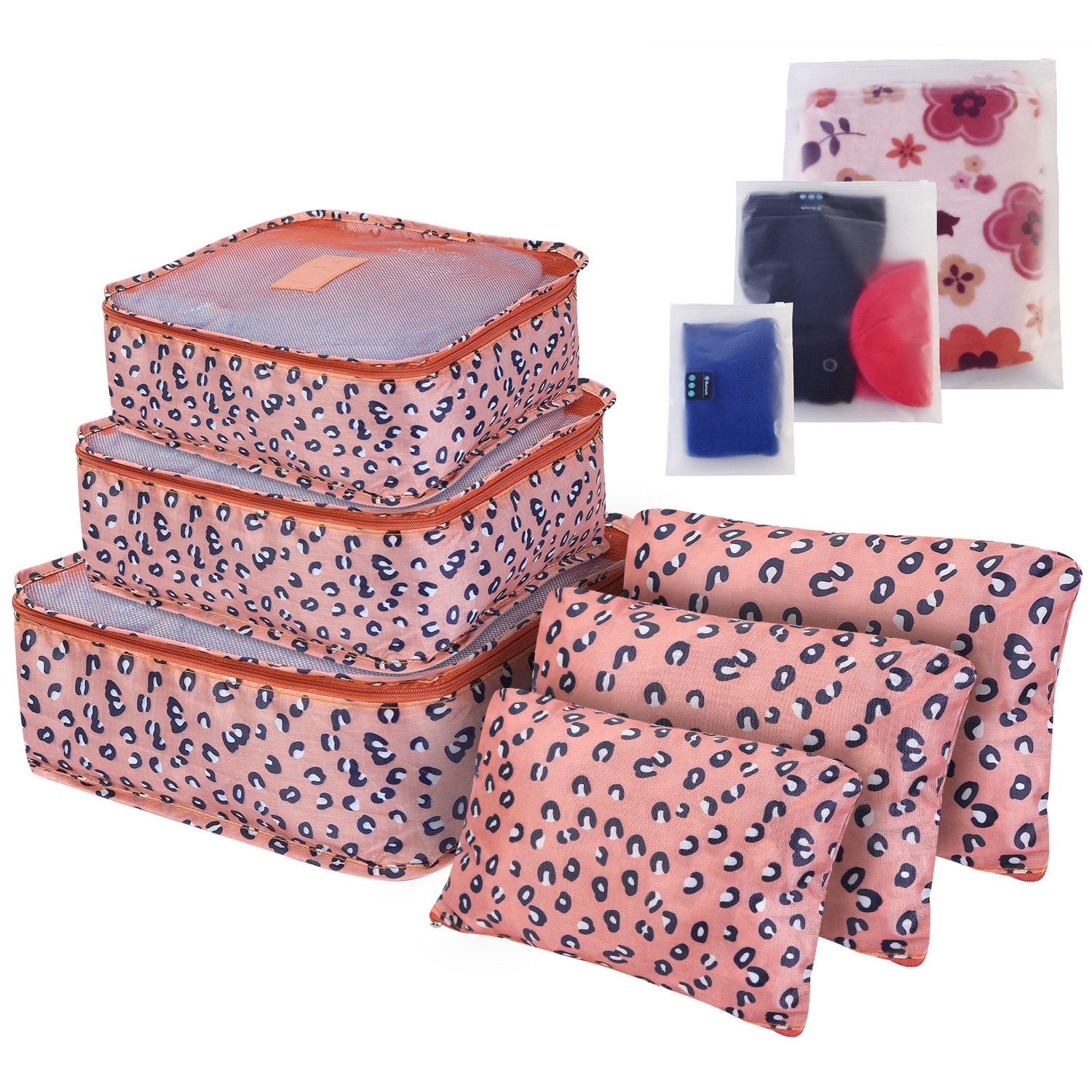 Packing Cubes Compression for Travel with Luggage Organizer Pouches and Mesh Panels 9-Piece Set - Image 10