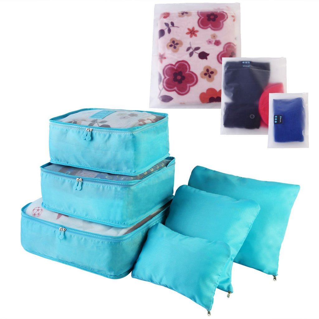 Packing Cubes Compression for Travel with Luggage Organizer Pouches and Mesh Panels 9-Piece Set - Image 13
