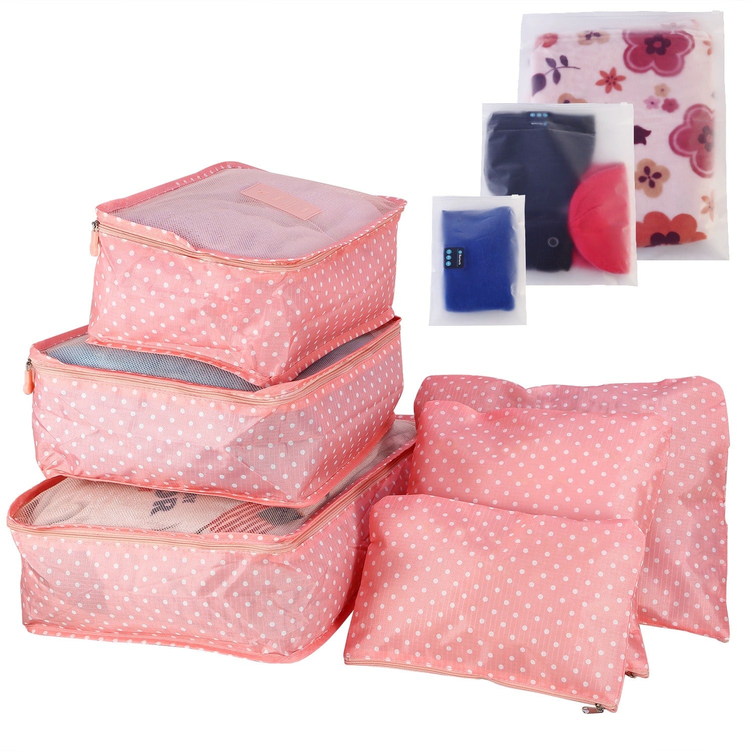 Packing Cubes Compression for Travel with Luggage Organizer Pouches and Mesh Panels 9-Piece Set - Image 19